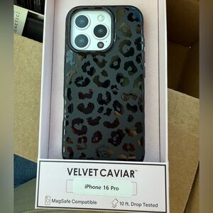 Velvet Caviar Black Leopard iPhone 16 Pro Case